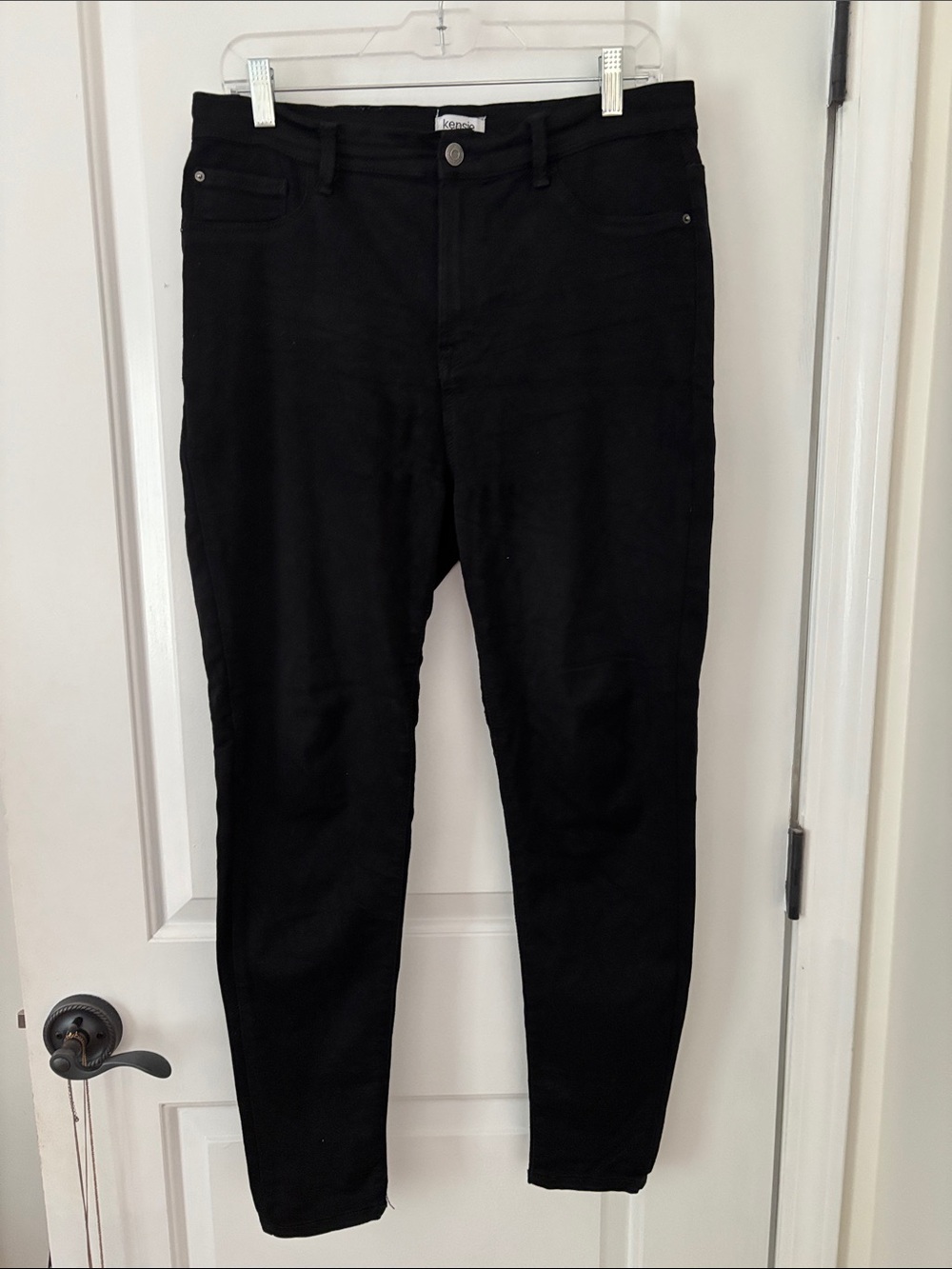 Kensie Black Slim High-Rise Jeans - 12/31 Size